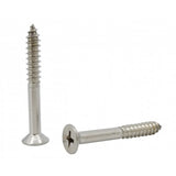 FixtureDisplays® #10 1 1/2" Wood Screw 100PCS Stainless Steel Counter Sunk Head Self Tapping Wood Screws 318386