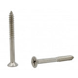 FixtureDisplays® #10 1 3/4" Wood Screw 100PCS Stainless Steel Counter Sunk Head Self Tapping Wood Screws 318387