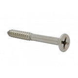 FixtureDisplays® #10 1 3/4" Wood Screw 100PCS Stainless Steel Counter Sunk Head Self Tapping Wood Screws 318387