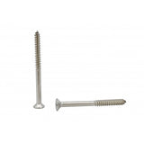 FixtureDisplays® #10 2 1/4" Wood Screw 100PCS Stainless Steel Counter Sunk Head Self Tapping Wood Screws 318389