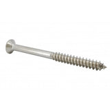 FixtureDisplays® #10 2 1/4" Wood Screw 100PCS Stainless Steel Counter Sunk Head Self Tapping Wood Screws 318389