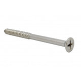 FixtureDisplays® #10 2 1/2" Wood Screw 100PCS Stainless Steel Counter Sunk Head Self Tapping Wood Screws 318390