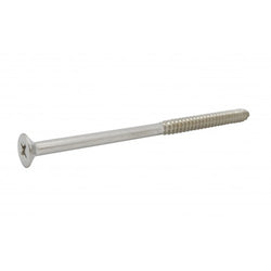 FixtureDisplays® #10 3 1/2" Wood Screw 100PCS Stainless Steel Counter Sunk Head Self Tapping Wood Screws 318392