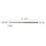 FixtureDisplays® #10 3 1/2" Wood Screw 100PCS Stainless Steel Counter Sunk Head Self Tapping Wood Screws 318392
