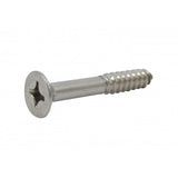FixtureDisplays® #12 1 1/2" Wood Screw 100PCS Stainless Steel Counter Sunk Head Self Tapping Wood Screws 318495