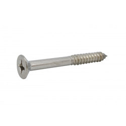 FixtureDisplays® #12 2" Wood Screw 100PCS Stainless Steel Counter Sunk Head Self Tapping Wood Screws 318497