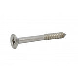 FixtureDisplays® #12 2" Wood Screw 100PCS Stainless Steel Counter Sunk Head Self Tapping Wood Screws 318497
