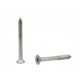 FixtureDisplays® #12 2" Wood Screw 100PCS Stainless Steel Counter Sunk Head Self Tapping Wood Screws 318497