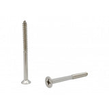 FixtureDisplays® #12 2 1/2" Wood Screw 100PCS Stainless Steel Counter Sunk Head Self Tapping Wood Screws 318498