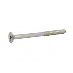 FixtureDisplays® #12 3" Wood Screw 100PCS Stainless Steel Counter Sunk Head Self Tapping Wood Screws 318499
