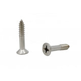 FixtureDisplays® #14 1 1/4" Wood Screw 100PCS Stainless Steel Counter Sunk Head Self Tapping Wood Screws 318601