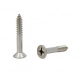 FixtureDisplays® #14 1 1/2" Wood Screw 100PCS Stainless Steel Counter Sunk Head Self Tapping Wood Screws 318602