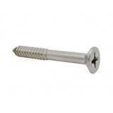 FixtureDisplays® #14 2" Wood Screw 100PCS Stainless Steel Counter Sunk Head Self Tapping Wood Screws 318603