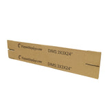 20PK 3X3X24"Printed Full Overlap Flaps Singlewall B Flute Cardboard Box Shipping 3X3X24-20PK