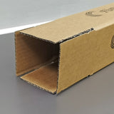 20PK 3X3X24"Printed Full Overlap Flaps Singlewall B Flute Cardboard Box Shipping 3X3X24-20PK