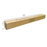 20PK 3X3X30"Printed Full Overlap Flaps Singlewall B Flute Cardboard Box Shipping 3X3X30-20PK
