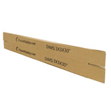 20PK 3X3X30"Printed Full Overlap Flaps Singlewall B Flute Cardboard Box Shipping 3X3X30-20PK