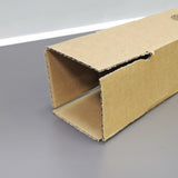 20PK 3X3X30"Printed Full Overlap Flaps Singlewall B Flute Cardboard Box Shipping 3X3X30-20PK