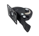 2 PU Furniture Castor Wheel Top Plate 360 Rotation Locking Swivel 80lbsCapacity 400350 1PK