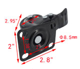 2 PU Furniture Castor Wheel Top Plate 360 Rotation Locking Swivel 80lbsCapacity 400350 4PK