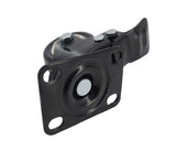 2 PU Furniture Castor Wheel Top Plate 360 Rotation Locking Swivel 80lbsCapacity 400350 4PK