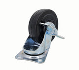 3 PU Furniture Castor Wheel Top Plate Mount Locking Swivel 110lbsCapacity