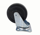 3 PU Furniture Castor Wheel Top Plate Mount Locking Swivel 110lbsCapacity