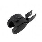 2" Edge Mount 0.7" Board Plastic Wheel 360  Rotation Swivel Caster Black