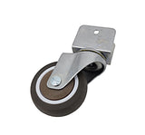 2 Edge Mount 0.7 Board TPE Wheel 360  Rotation Swivel Caster Black 401500 4PK