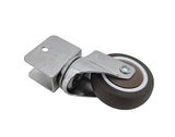 2 Edge Mount 0.7 Board TPE Wheel 360  Rotation Swivel Caster Black 401500 1PK