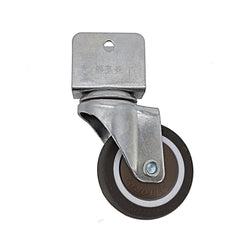 2 Edge Mount 0.7 Board TPE Wheel 360  Rotation Swivel Caster Black