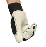 Golf Gloves Pair White Genuie Leather Small Embroidered 51 Adjustable Wrist Band