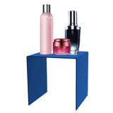 FixtureDisplays® 4 Sets of Seven (total 28pc) Riser Combo  2", 3", 4", 5", 6", 7", 8"  Cube 3-Sided Blue Plexiglass Pedestal Lucite Acrylic Display Risers Jewelry Showcase Fixtures - 1/8" Thick 4X16905-2345678-Blue