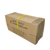 20PK 4X4X12 Shipping Box Cardboard Singlewall BF150 Mail Packaging E-Commerce 4X4X12-20PK