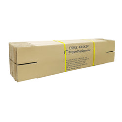 20PK 4X4X24" Shipping Box Cardboard Singlewall BF150 Mail Packaging E-Commerce 4X4X24-20PK
