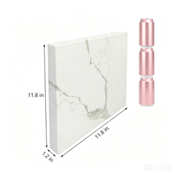 11.81inch X 11.81inch Quartz Stone Countertop Slab 1.18inch Thick Durable Panel 18773