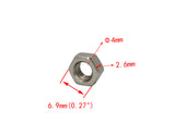 M4 Hex Head Steel Nuts