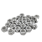 25PK Hex Head Steel Nuts M6 Machine Screw Nuts 5104