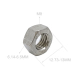 25PK Hex Head Steel Nuts M8 Machine Screw Nuts 5105