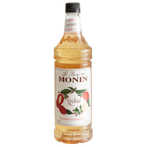 Monin Premium Lychee Flavoring Syrup 1 Liter WS-544SYPFR030F