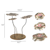 Locus Leaf Tabletop Art 14" Tall Bronze Finish Home Office Counter Lobby Décor 21940-61