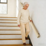 96inch Red Oak Stair Handrail Durable Wooden Indoor Railing Home Staircase Grip 6111-HAND RAIL -96X2.5X1.5inch