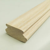 96inch Solid Red Oak Stair Handrail Wooden Indoor Staircase Railing 6111-HAND RAIL -96X3.54X1.57inch