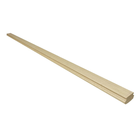96inch Solid Red Oak Stair Handrail Wooden Indoor Staircase Railing 6111-HAND RAIL -96X3.54X1.57inch
