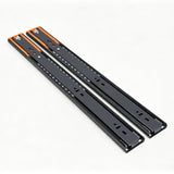 17.83¡± Black Steel Drawer Slide Soft-Close Heavy Duty Full Extension 6121-Drawer Slide