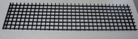 2' SECTION OF EGG CRATE, BLACK FOR FIXTURE 700013