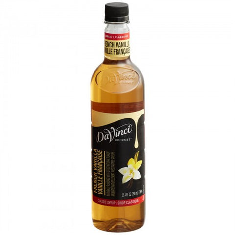 DaVinci Gourmet Classic French Vanilla Flavoring Syrup 750 mL WS-711SYP4DFVAN