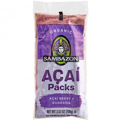Sambazon Organic Acai with Guarana 3.5 oz. Pack - 80 Pieces WS-877SAM100320