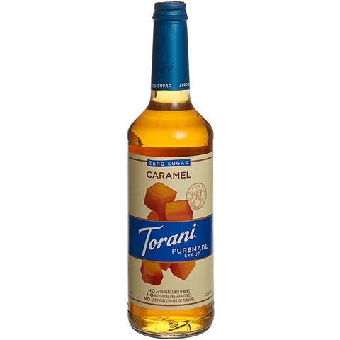 Torani Puremade Zero Sugar Caramel Flavoring Syrup 750 mL WS-880602365