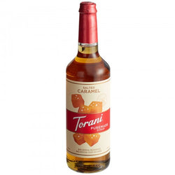 Torani Puremade Salted Caramel Flavoring Syrup 750 mL WS-880602495